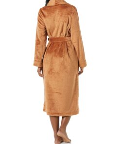 Amazon Essentials Women's Full-Length Plush Robe (Available in Plus Size) X-Small Brown 6 81VGI7Xr9XL