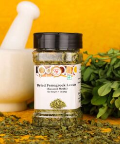 TAJ Kasoori Methi, Dried Fenugreek Leaves, 1oz (28g) 1 Ounce (Pack of 1) 15 81VGQ18uVtL