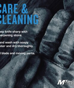 MTech USA – Fixed Neck Knife - Black Blade and Handle, Full Tang, Includes Nylon Fiber Sheath w/ Pocket Clip and Ball Chain - Hunting, Camping, Survival, Tactical, EDC – MT-588BK 27 81VGqwjjuaS