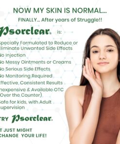 Psorclear-Psoriasis & Eczema Relief | A Proven Effective and All-Natural Product for Psoriasis Eczema & Rosacea Relief That Works - Rated One of The Best (120 Count Bottle) 18 81VGtfoEtfL