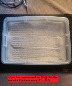 JUMBO SIZE Size Cat Litter Trapper by iPrimio - EZ Clean (Black) - 32 inches by 30 inches Exclusive Water Proof Layer and Puppy Pad Option. Patent Pending. (Sticker Label Peels Off) 32x30 - Black 38 81VGu6SMRqL