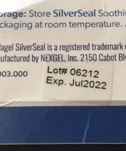 SilverSeal Burn and Wound Dressing | Hydrogel Pads with X-Static Silver | Soothing, Moist & Protective | Burns, Cuts & Wounds | 4 Sterile Dressings 4"x4" Patch (4 Count) 60 81VI 1BKrdL