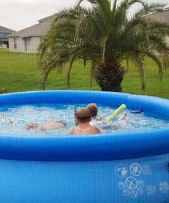 INTEX 28131EH Easy Set Inflatable Swimming Pool Set: 12ft x 30in – Includes 530 GPH Cartridge Filter Pump – Puncture-Resistant Material – 1485 Gallon Capacity – 23in Water Depth Above-Ground Pool 36 81VIGk0vBhL