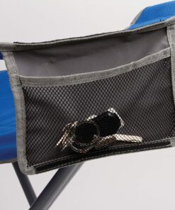 Coleman Big-N-Tall Quad Chair with Cup Holder & Side Pocket, Water-Resistant Oversized Camping Chair Supports up to 600lbs, Great for Tailgating, Camping & Outdoor Use, Carry Bag Included Blue 24 81VIWfXrCHL