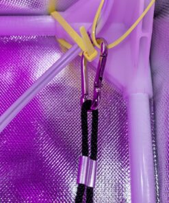 iPower GLROPEX2 2-Pair 1/8 Inch 8-Feet Long Heavy Duty Adjustable Rope Clip Hanger (150lbs Weight Capacity) Reinforced Metal, 2 Pairs, Black 34 81VJGVEd94L