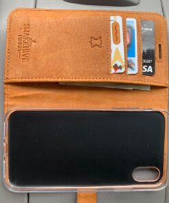 Snakehive iPhone XR Vintage Wallet || Genuine Leather Wallet Phone Case || Real Leather with Viewing Stand & 3 Card Holder || Flip Folio Cover with Card Slot (Plum) Plum 28 81VJNRBrLL