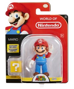 World of Nintendo Mario with Coin Box Action Figure, 4" 6 81VL94XPdKL