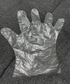 Disposable PE Plastic Clear Gloves, BPA, Rubber, Latex Free, For Safe Cooking Prep, Kitchen Preparation, And Food Serving And Service, Disposal Cleaning Poly/Polyethylene Gloves Size Large Box of 500 25 81VLLyp8CdL