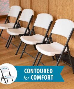 Lifetime 22804 Classic Commercial Folding Chair, White Granite, 1-pack 10 81VMHy6xC4L