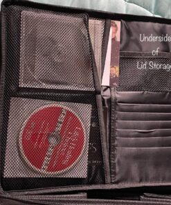 EXLIFBAG File Organizer, Fireproof File Box with Lids, Important Document Organizer Box with Lock, Portable File Folder Organizer with Handle Black 1 Layer 89 81VMIUuDBVL