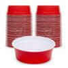 GoBig Red Party Cup Bowls - Disposable Plastic Bowls - 2 Sizes Small - 50 Pack 6 81VN8ZKmQzL