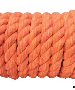 Alternative view of Ravenox Natural Twisted Cotton Rope | Made in The USA | Strong Triple-Strand Cordage for Sports, Décor, Pet Toys, Crafts, Macramé & Indoor Outdoor Use| by The Foot & Diameter (Multiple Color) Orange 1/8 Inch x 3000 Feet