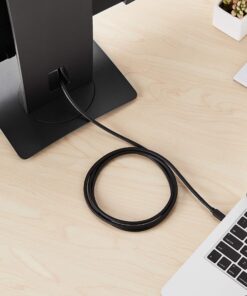 Amazon Basics Mini DisplayPort to DisplayPort Display Cable, 4Kx2K, Gold-Plated Plugs, 6 Foot, Black 6 Feet 1-Pack 18 81VRIdigqL