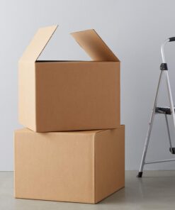 Amazon Basics Cardboard Moving Boxes, 12 Pack, Large, Brown, 20" x 20" x 15" 12-Pack 33 81VRjuuEJkL