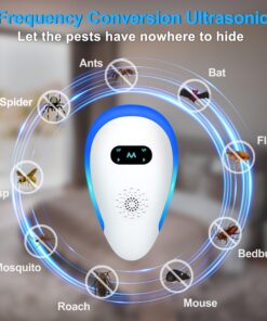 Avantaway Ultrasonic Pest Repeller, Indoor Pest Control for Mosquito, Mouse, Cockroach, Bug, Roach,Upgraded Electronic Plug-in Insect Repellent for House, Garages, Warehouses, Offices, Hotel,6 Pack WHITE 9 81VRpEMjfDL
