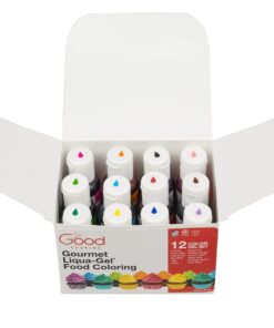 Alternative view of Food Coloring Liqua-Gel 12 PK (9 oz, 264 mL) - 12 Bold Primary Color Kit in .75 fl. oz (22mL) Bottles - For Baking, Decorating, Fondant, Cooking, DIY Slime, Crafts and More