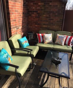 Greendale Home Fashions 17" Outdoor Accent Pillows in Painted Paisley (Set of 2), Jamboree 23 81VSK1fV2sL