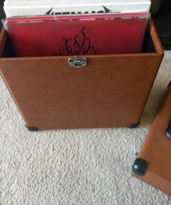 Crosley CR401-TA Record Carrier Case for 30+ Albums, Tan 23 81VT677nw3L