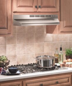 Broan-NuTone 412404 Non-Ducted Under-Cabinet Ductless Range Hood Insert, 24-Inch, Stainless Steel 15 81VTVcxbgnL