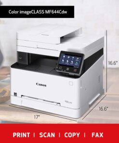 Color imageCLASS MF644Cdw - All-in-One, Wireless, Mobile-Ready, Duplex Laser Printer with 3 Year Warranty,Works with Alexa MF644Cdw (Old Model) 23 81VUx ecE1L