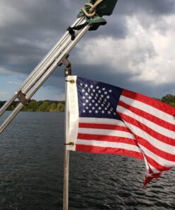 TAYLOR MADE PRODUCTS Sewn American Flag for Boats, 12" x 18", Marine-Grade Nylon, Fade Resistant, Brass Grommets, Embroidered Stars and Stripes, Flag only - 2020109194 28 81VV0P34IEL