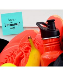 Post-it Super Sticky Notes, 3x3 in, 5 Pads, 2x the Sticking Power, Blue Sapphire, Recyclable (654-5SSBW) Mediterranean Blue 27 81VVJCkXWRL