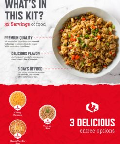 READYWISE - 72 Hours, 32 Servings, Emergency Food Supply, MRE, Pre-made, Freeze-Dried, Survival Food, Meal Essentials for, Camping, Hiking, and, Emergencies, Individually Packaged, 25-Year Shelf Life 18 81VX5s57BiL