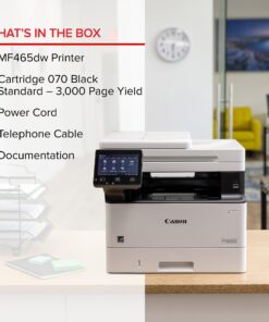 Canon imageCLASS MF465dw - All in One, Wireless, Mobile Ready, Duplex Laser Printer with Expandable Paper Capacity and 3 Year Limited Warranty,White 24 81VXHvF2suL