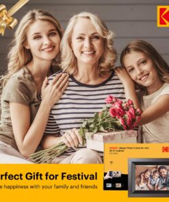 KODAK Digital Picture Frame, 32G10.1 Inch WiFi Digital Photo Frame 1280x800 HD IPS Touch Screen, Auto-Rotate, Share Photos and Videos via KODAK App, Gifts for Friends and Family 1012 Black-32G 24 81VY3YojVCL