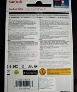 SanDisk 128GB Ultra Dual Drive USB Type-C - USB-C, USB 3.1 - SDDDC2-128G-G46, Gray 37 81Vb8ujVtiL