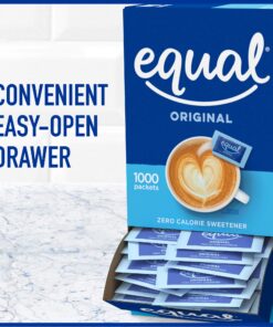 EQUAL Original Zero Calorie Sweetener, Sugar Substitute, 1000 Packets 1000 Count (Pack of 1) 16 81Vb9V5bevL