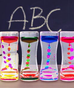 Super Z Outlet Liquid Motion Bubbler for Sensory Play, Fidget Toy, Children Activity, Desk Top, Assorted Colors (1 Piece) (4 Pack) 14 81VbnokQFaL 1