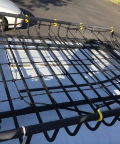 Grizzly Gear Automotive Large Bungee Cargo Net w 16 Durable Hooks - 7" Mesh Elastic Stretches to 7.5' x 5' - Compatible w All Pickup Truck Beds & Trailers - Heavy Duty, Weatherproof -Storage Made Easy Black 37 81Vc8D56zrL 1