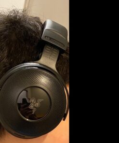 Razer Kraken V3 HyperSense Wired USB Gaming Headset w/Haptic Technology: Triforce Titanium 50mm Drivers - THX Spatial Audio - Hybrid Fabric & Leatherette Memory Foam Cushions - Detachable Mic 109 81VcgeF1W8L