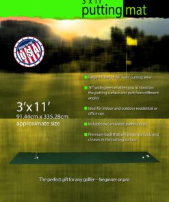 Alternative view of Putt-A-Bout Golf Putting Mat, 3 x 11-Feet, Green