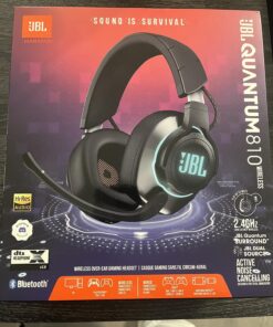 JBL Quantum 810 - Wireless Over-Ear Performance Gaming Headset with Noise Cancelling, Black, Medium 46 81Vd9t98e L