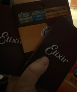 Elixir Strings - Acoustic Phosphor Bronze with NANOWEB Coating - Elixir Acoustic Guitar Strings - Light (.012-.053) Light (.012-.053) 51 81VfTY8fZYL