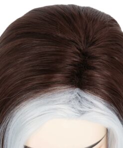 Miss U Hair Long Wavy Women Brown Silver Party Hair Halloween Costume Cosplay Wig 17 81Vgp1beTvL