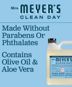 MRS. MEYER'S CLEAN DAY Liquid Hand Soap Refill, Rainwater, 33 OZ 14 81VhVUGXBqL