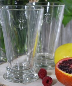 La Rochere Napoleon Bee Glasses Set Of 6 – 11.5 oz, Old Fashioned Glasses w/ The French Bee Embossed Design, Fine French Glassware, Drinking Glasses, Heavy Water Glasses, Dishwasher Safe Juice Glasses 11.5 Ounce (Set of 6) 15 81VhqzdhN8L