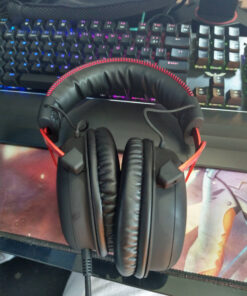 HyperX Cloud II - Gaming Headset, 7.1 Surround Sound, Memory Foam Ear Pads, Durable Aluminum Frame, Detachable Microphone, Works with PC, PS5, PS4, Xbox Series X|S, Xbox One – Red Wired 41 81Vjgpv1P0L