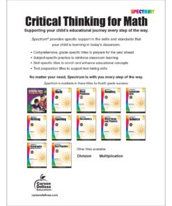 Alternative view of Spectrum Grade 4 Critical Thinking for Math Workbook, Ages 9 to 10, Multiplication, Division, Fractions, Decimals, Geometry, Critical Thinking 4th ... 4th Grade Math Workbook for Kids (Volume 17)