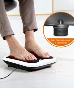Snailax Foot Massager with Heat, Gifts for Men/Women, Kneading Shiatsu Heated Electric Feet Massager Machine for Plantar Fasciitis,Foot Relief, Washable Cover(White) White SL-593W 28 81Vm wgaG6L