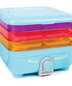 Nostalgia Organic Leather and Fruit Chip Snack Maker, Blue 9 81VnG1csafL