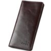 Shvigel Long Bifold Wallet for Men and Women - Soft Genuine Leather - Checkbook Holder Organizer - Large Glossy Brown 21 81Vo8wD6uwL