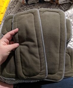 AlVABABY 12pcs Charcoal Bamboo Inserts Cloth Diaper Liner, 5-Layer Inserts,Rayon Reusable Liners for Baby Cloth Diapers12ZTN 12pcs Charcoal Camboo Inserts 36 81VoUIyacTL