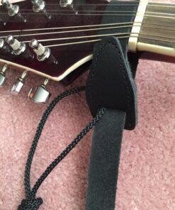 D'Addario Accessories Leather Mandolin Strap - Mandolin Accessories - Cradle Style - Black 22 81VpftIagXL
