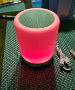 Elecstars Touch Bedside Lamp - with Bluetooth Speaker, Dimmable Color Night Light, Outdoor Table Lamp with Smart Touch Control, Best Gift for Men Women Teens Kids Children Sleeping Aid 69 81Vpjnh9O5L