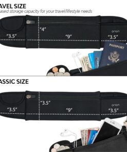 The Belt of Orion Survival Gear Travel Running Belt Waist Fanny Pack Hands Free Way to Carry Sanitizer, Face Mask, Phone, Passport, Keys, ID, Money & Everyday Essentials (Classic 9"x3.5") Classic 9"x3.5" 21 81VprqfqOwL 1