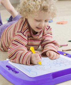 SGILE Magnetic Drawing Board Toy for Kids, Large Doodle Board Writing Painting Sketch Pad, Purple 16*13 in 33 81Vq44Adt6L